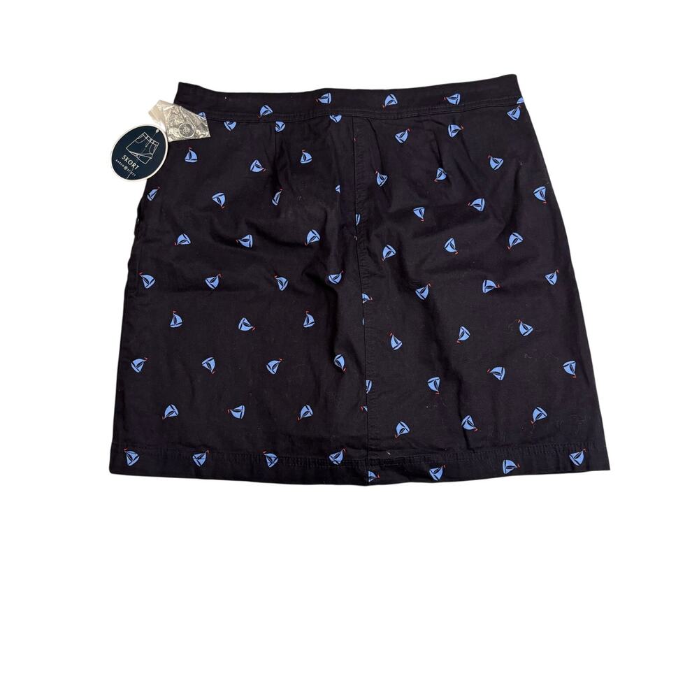 Karen Scott Navy nautical skort shorts and skirt sz 6